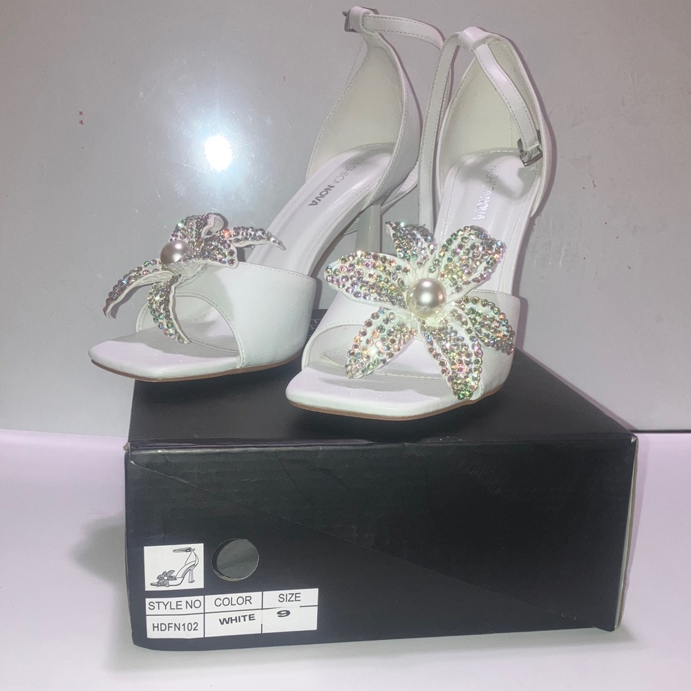 Fashion Nova Love and Flowers Heeled Sandals